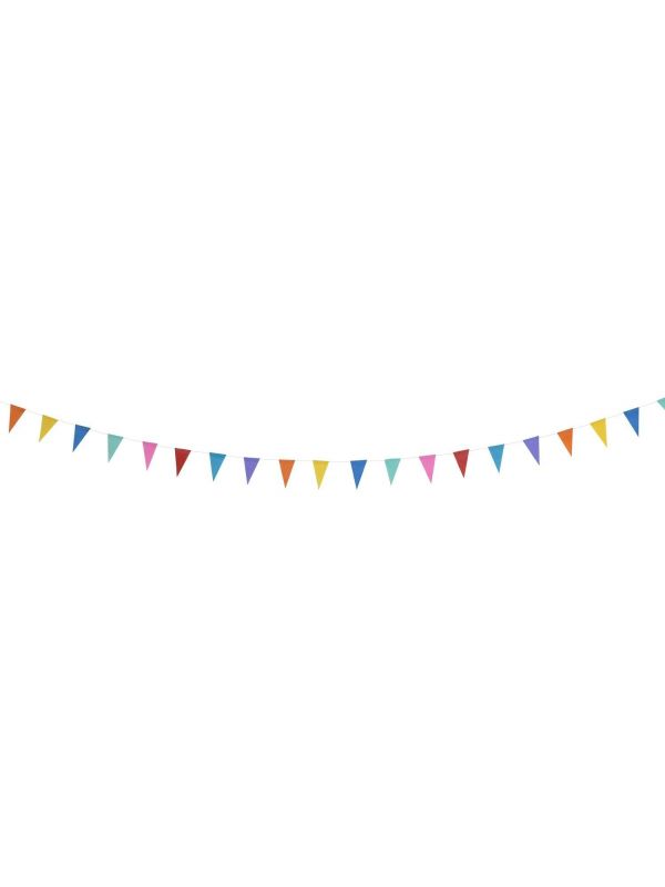 Color pop meerkleurige mini vlaggenlijn