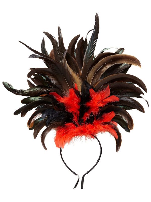 Copacabana haarband rode veren