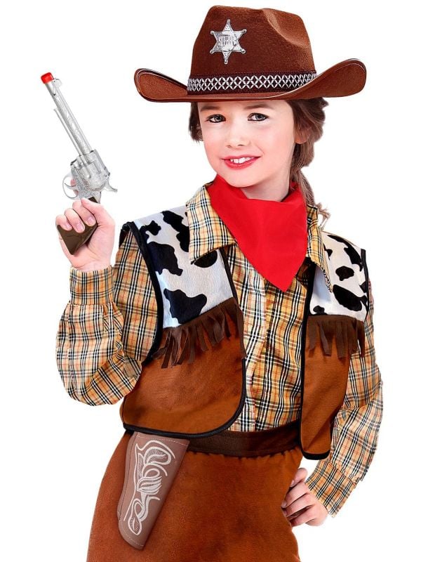 Cowboy pistool met holster