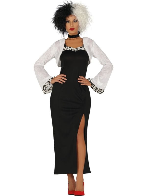 Cruella de Vil jurk dalmatiërs vrouwen