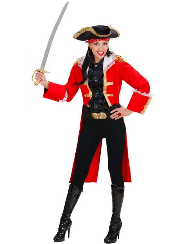 Dames piratenkapitein kostuum