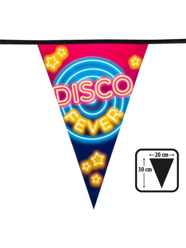 Disco fever themafeest vlaggenlijn