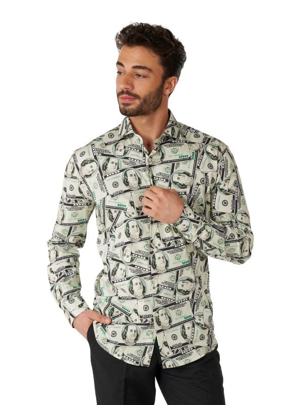 Dollarbriefjes Opposuits blouse