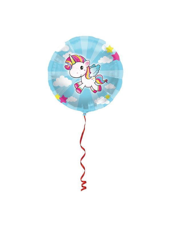 Eenhoorn kinderfeestje folieballon