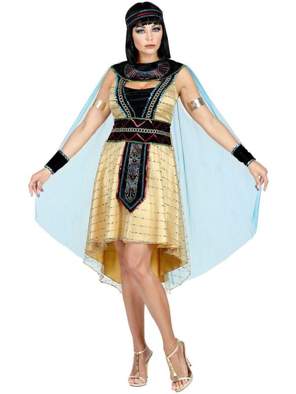Egyptische keizerin outfit goud dames