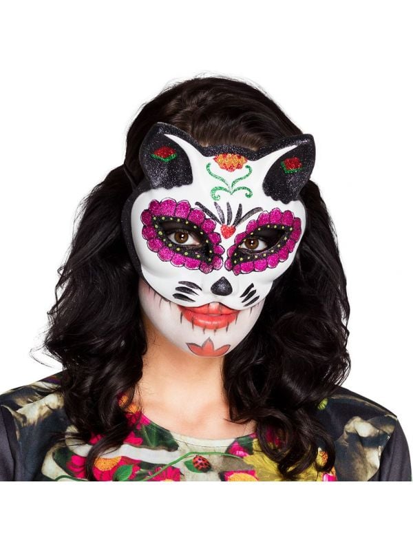 El Gato day of the dead katten masker