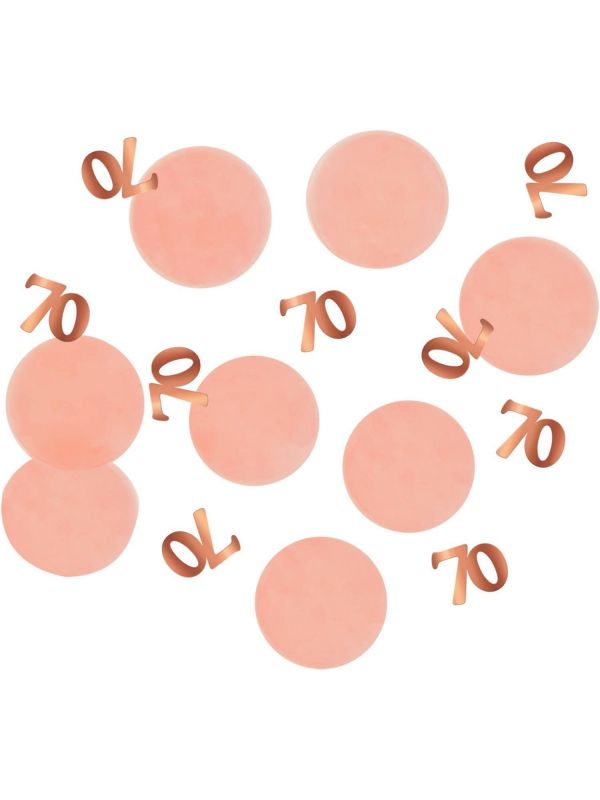 Feest confetti elegant lush blush 70 jaar