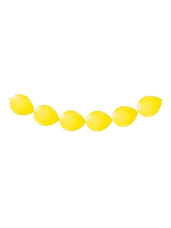 Feestelijk gele ballonnenslinger 3 meter
