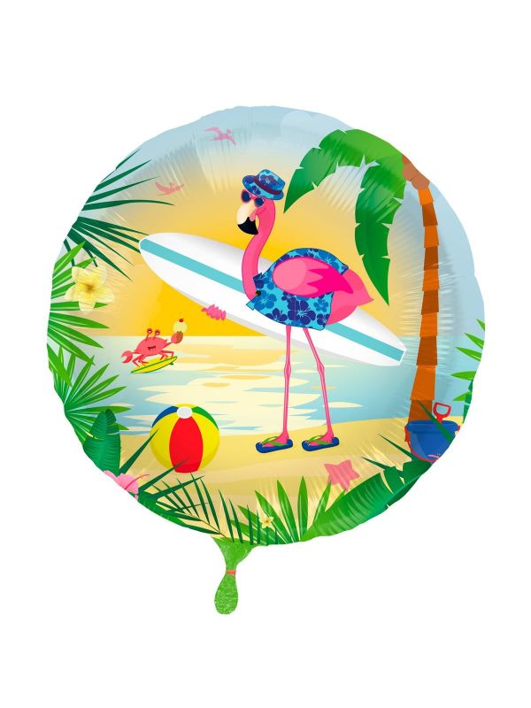 Flamingo hawaii folieballon