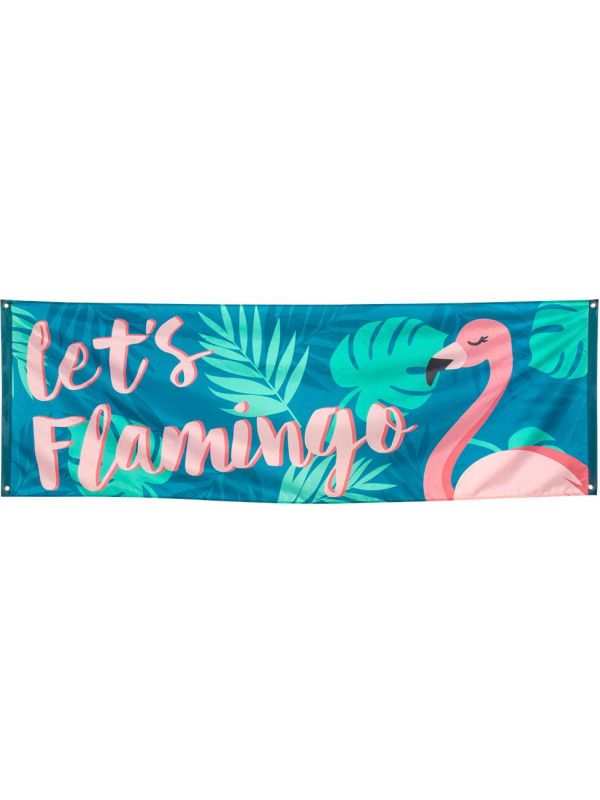 Flamingo party banner