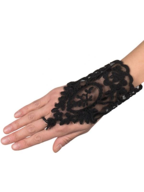 Florence kanten handschoenen zwart