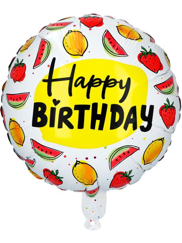 Folie ballon fruit happy Birthday