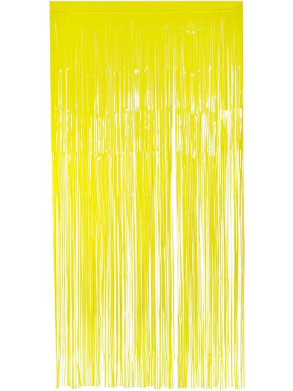 Folie gordijn neon geel