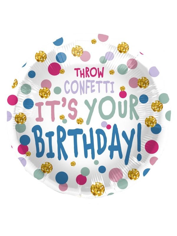 Folieballon Confetti Birthday