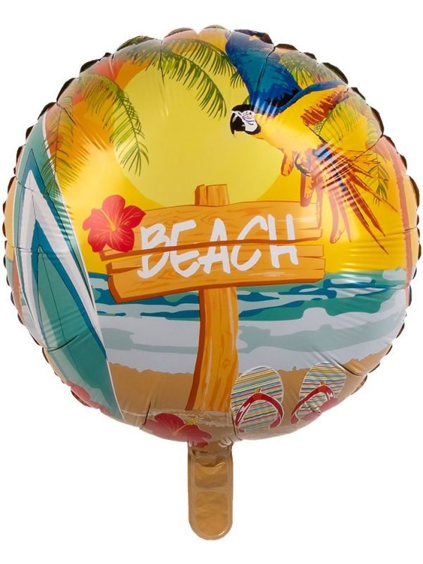 Folieballon dubbelzijdig beach