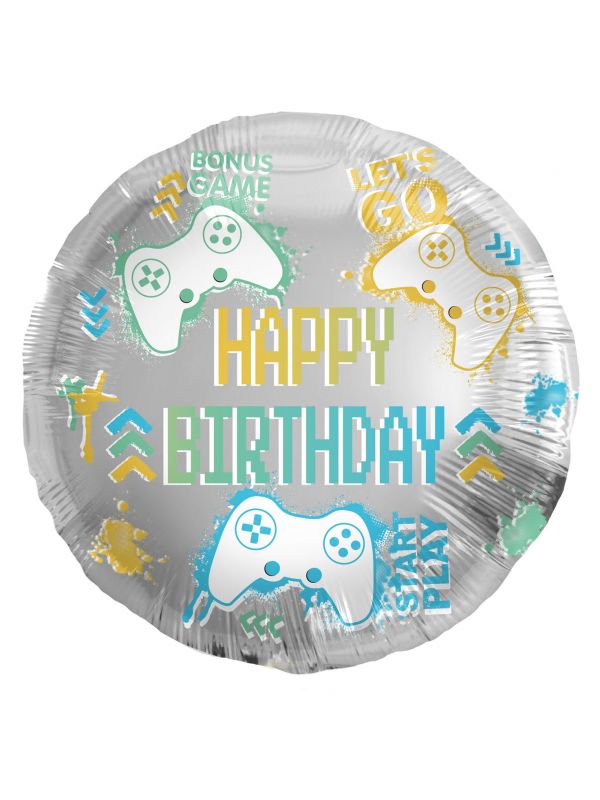 Folieballong verjaardag gaming
