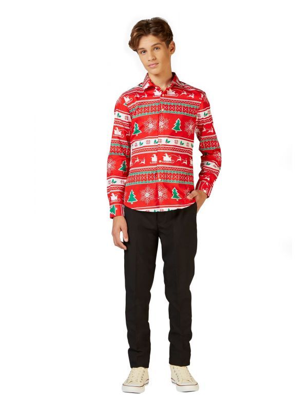 Foute kerst blouse Opposuits tieners