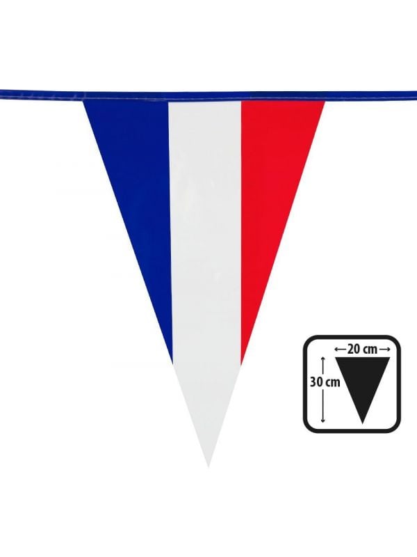Frankrijk voetbalsupporters vlaggenlijn