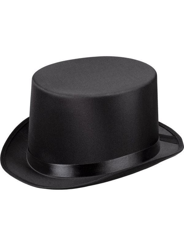 Gala hoge hoed zwart