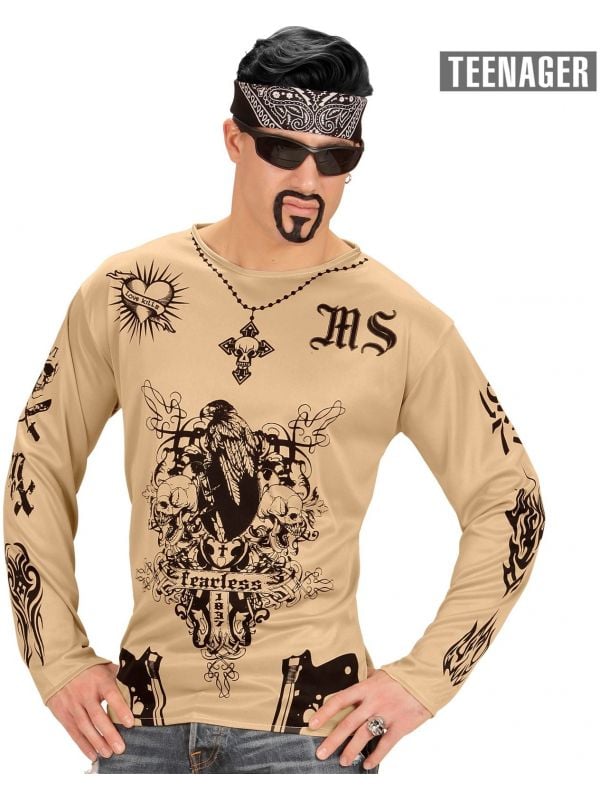 Gangster tattoo shirt kind 164