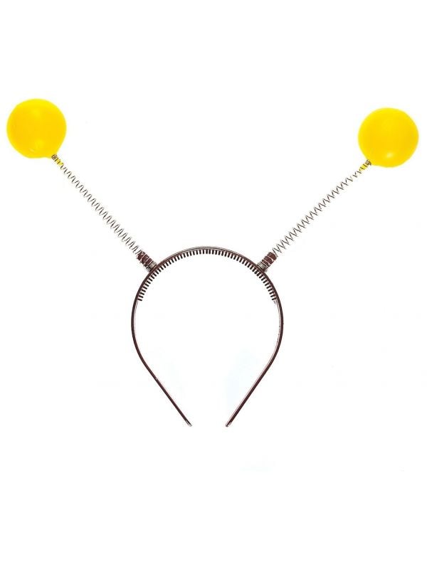 Gele bollen antenne haarband