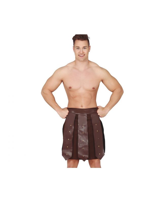 Gladiator schort rok lederlook