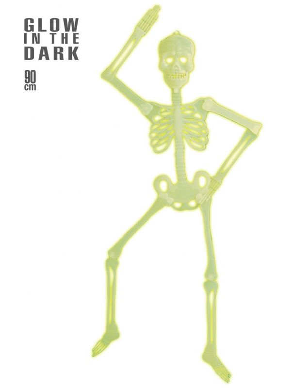 Glow in the dark 3D skelet