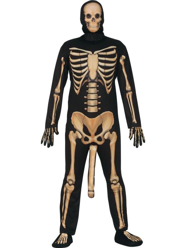 Goed geschapen skelet kostuum