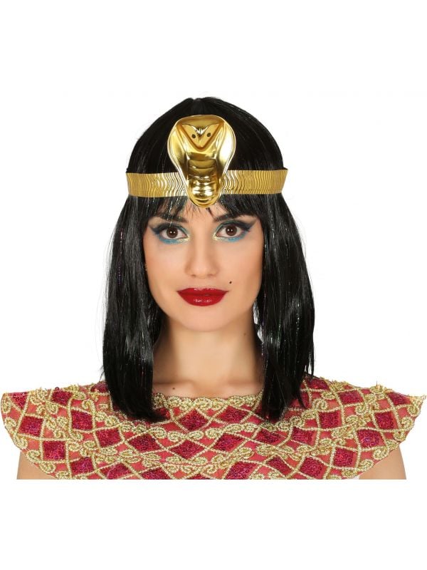 Gouden Cleopatra tiara met slangenhoofd