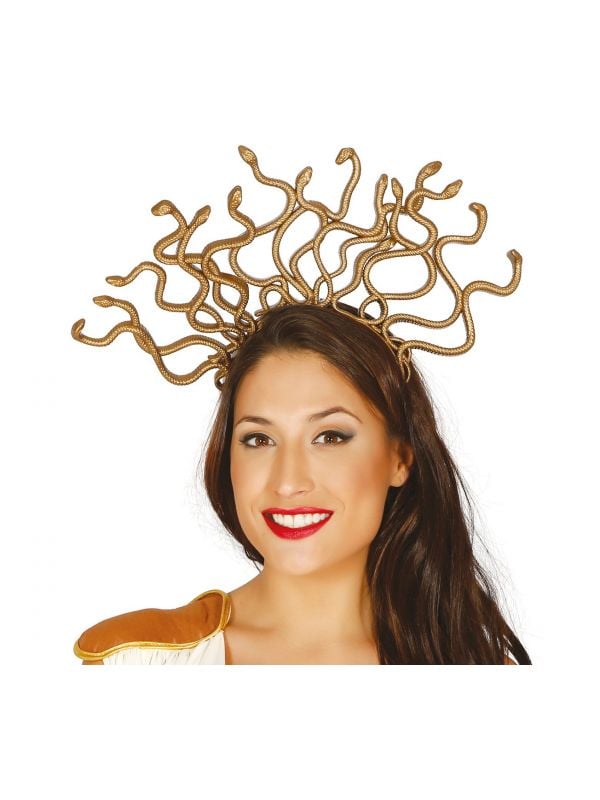 Gouden Griekse Medusa haarband