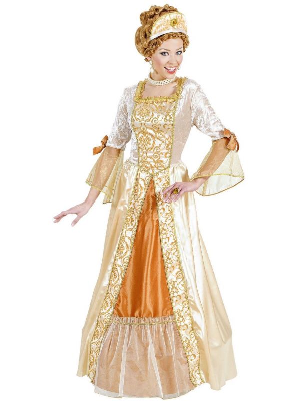 Gouden prinses kostuum