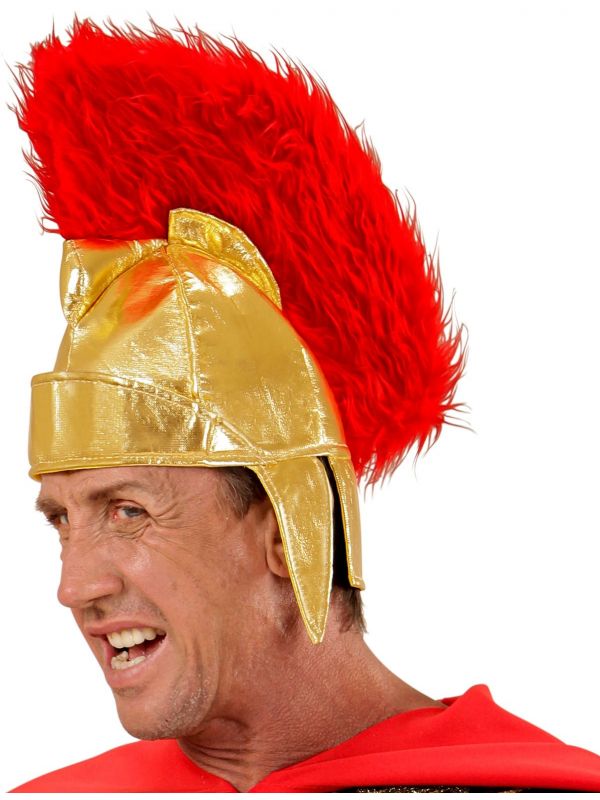 Gouden romeinse centurion helm