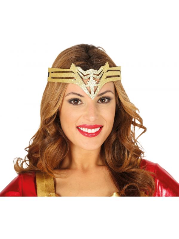 Gouden superheldin hoofdband