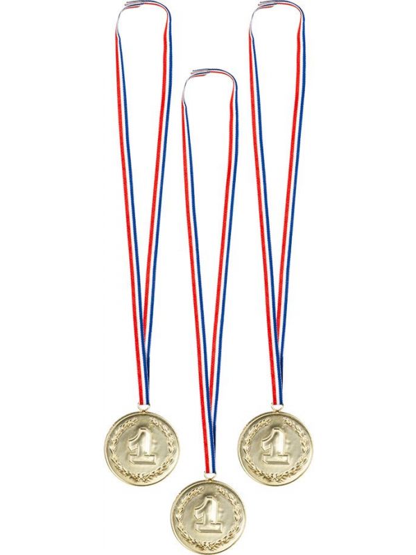 Gouden winnaars nummer 1 medailles