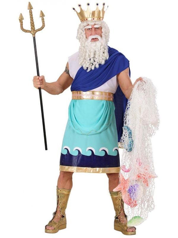 Griekse god Poseidon kostuum