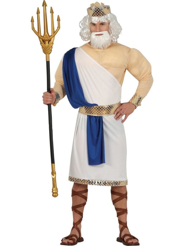 Griekse god Poseidon kostuum mannen