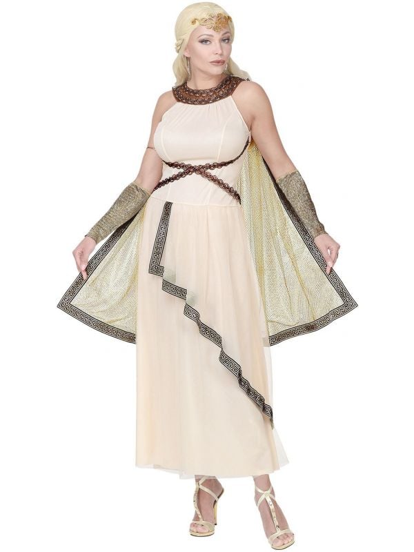 Griekse godin jurk wit