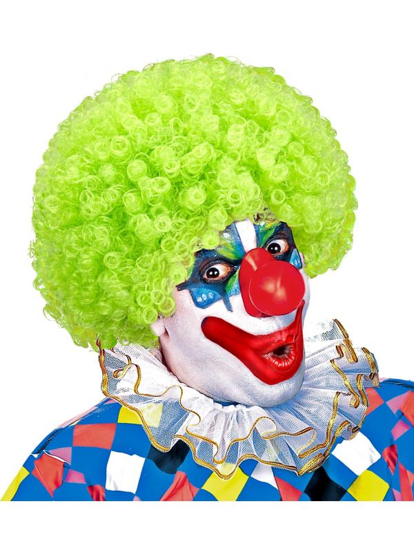 Groen clowns pruik