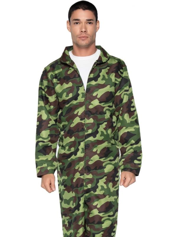 Groene camouflage leger basic overall