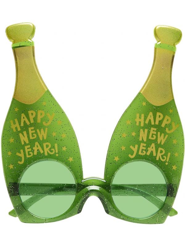 Groene champagne bril