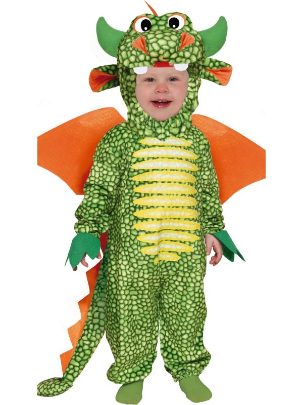Groene draken kostuum baby