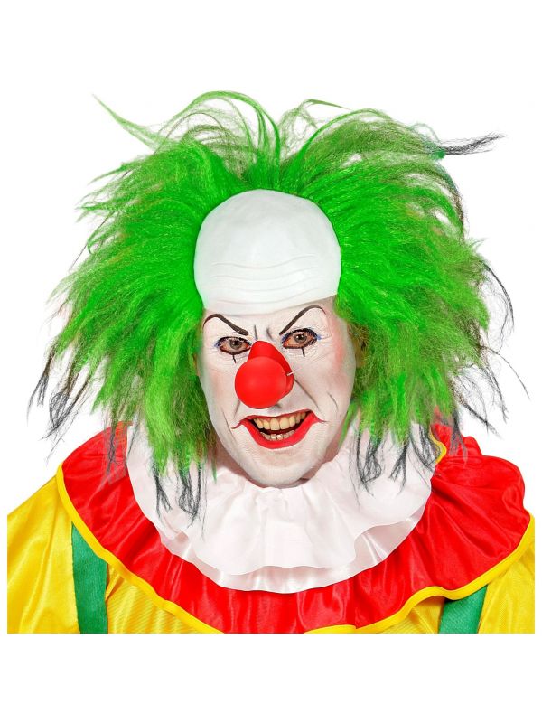 Groene horror clown pruik