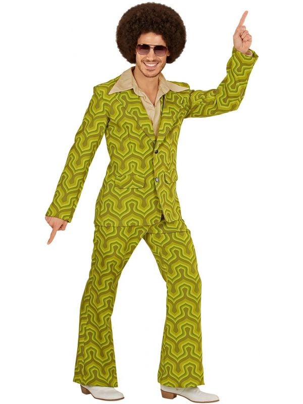 Groene jaren 70 outfit