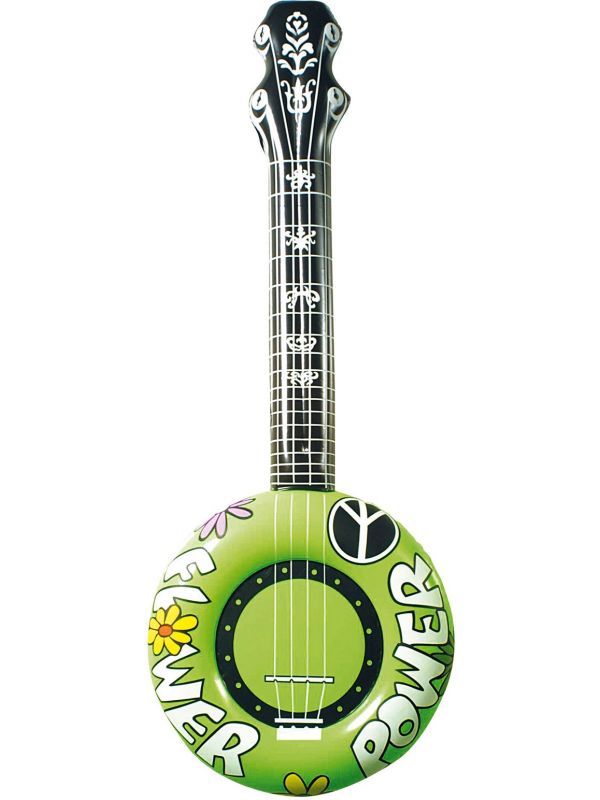 Groene opblaasbare banjo