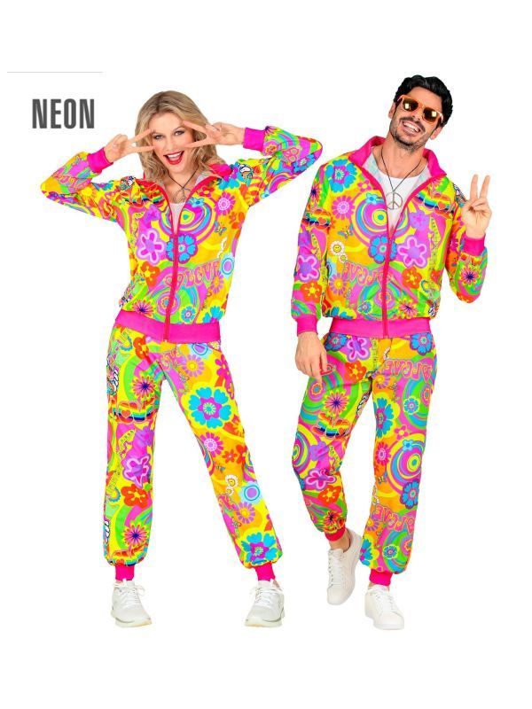 Groovy hippie neon foute trainingspak