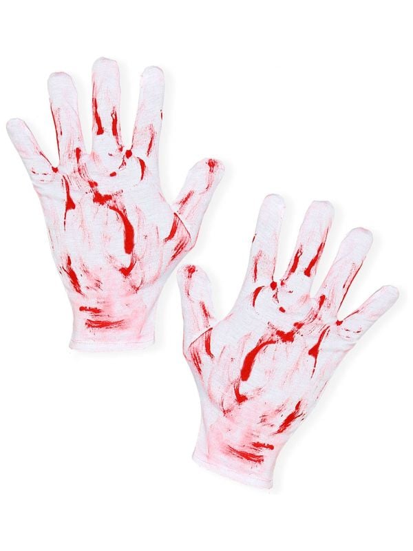Halloween bloederige handschoenen