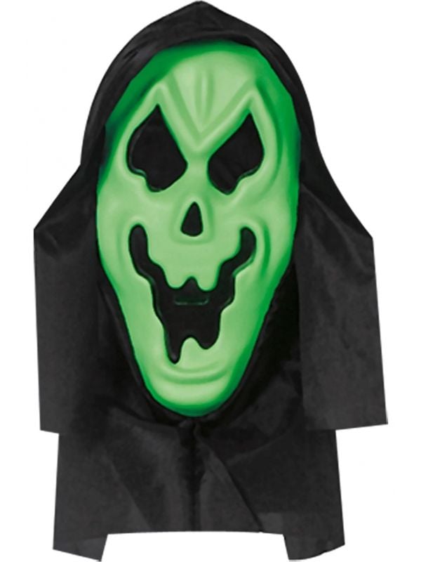 Halloween scream masker groen