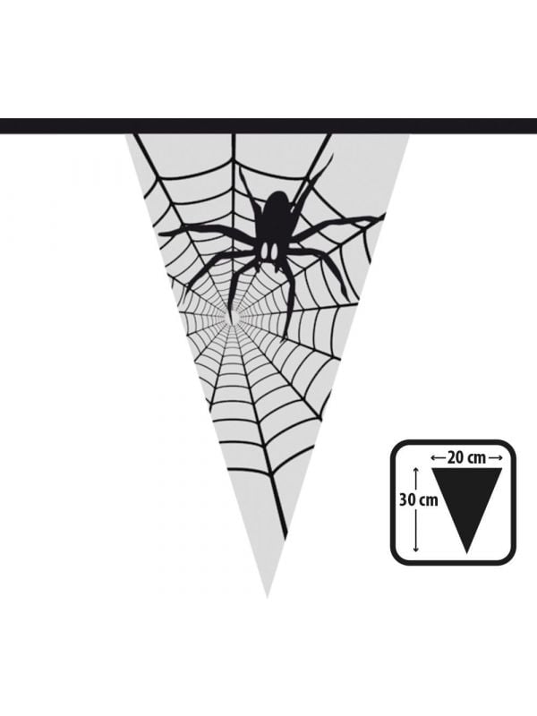 Halloween spinnenweb thema vlaggenlijn