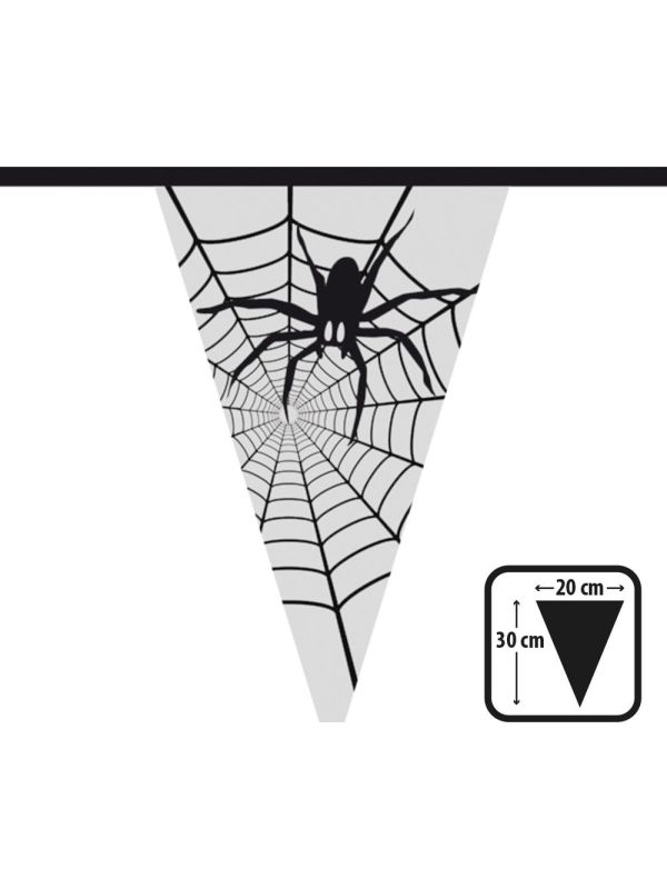 Halloween spinnenweb thema vlaggenlijn