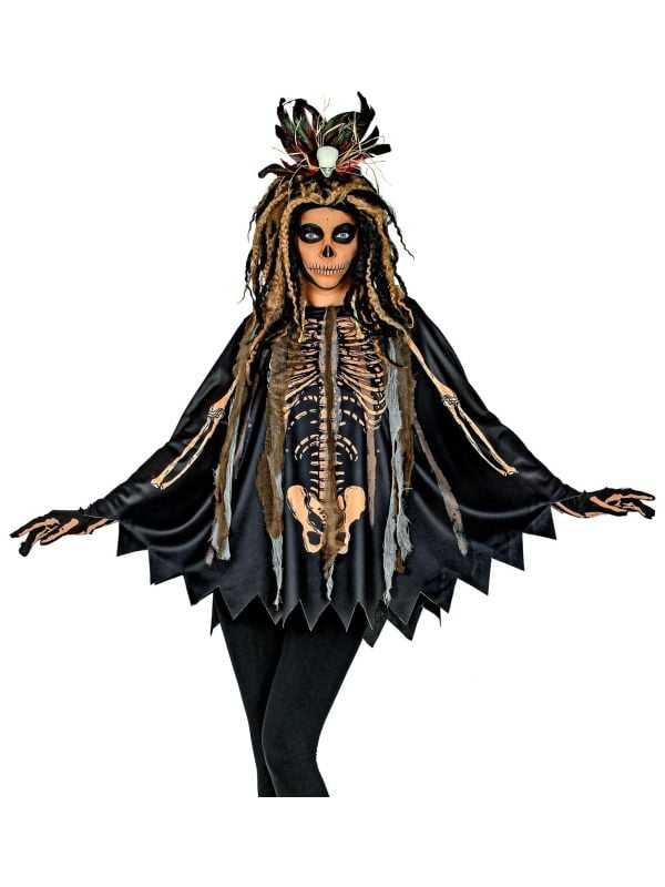Halloween voodoo priester poncho